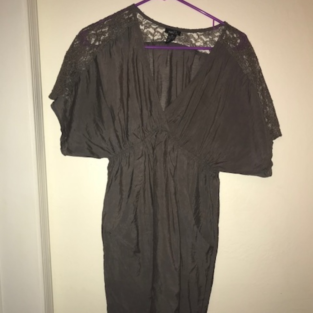 Rue21 Dark Grey Long Blouse